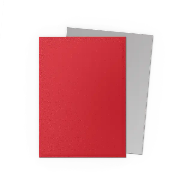 Dragon Shield Standard - Crimson & Silver - Matte Dual Sleeves - Image 2